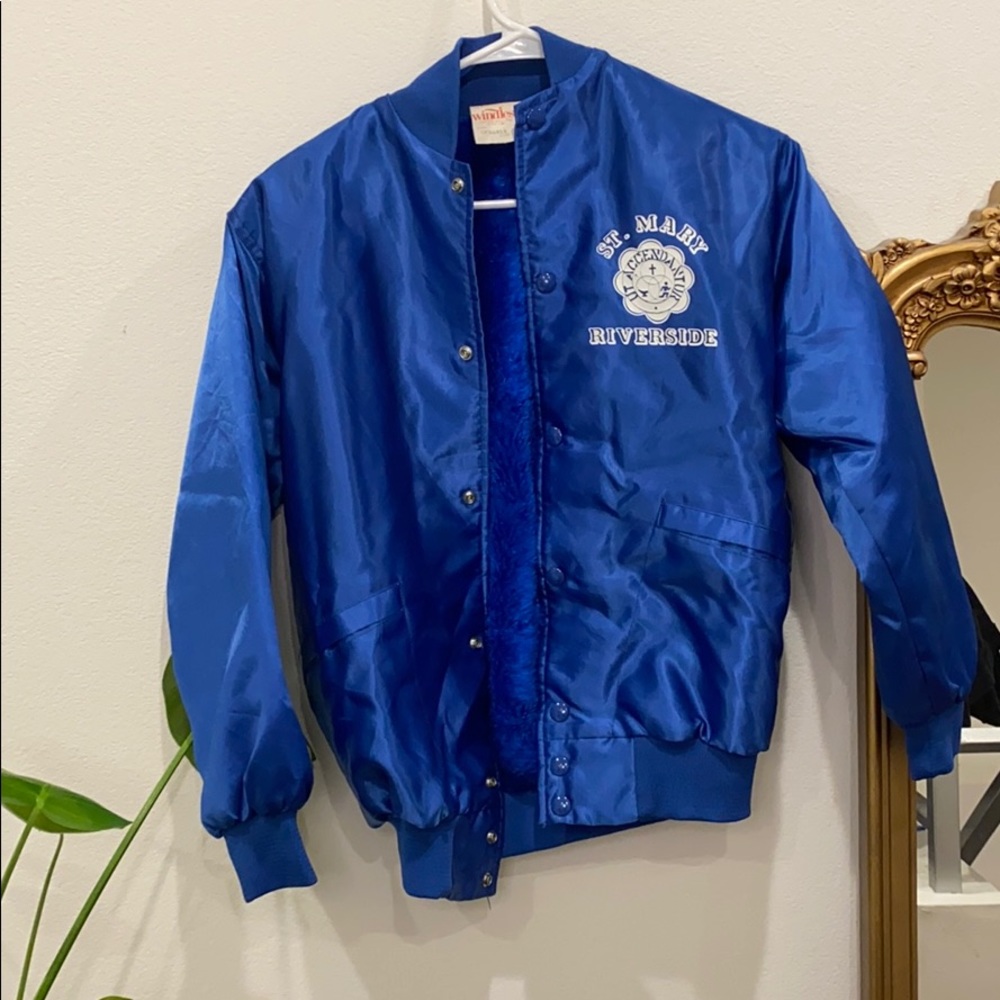 Vintage Catholic School Puffer Jacket - lined